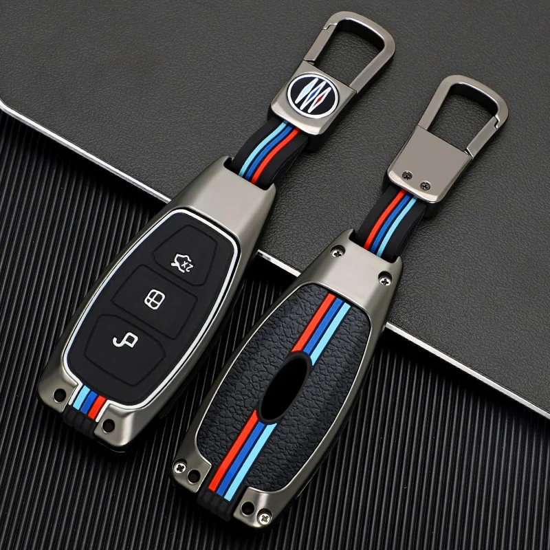 

Car Key Case Cover For Ford Fiesta Focus Mondeo Ecosport Kuga Fob Remote Key Case Protector Accessories Holder Shell Keychain