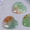 Wholesale Various Shape Oval Squar Natural Green Moss Agate Worry Stone Slice Drilled Pendant