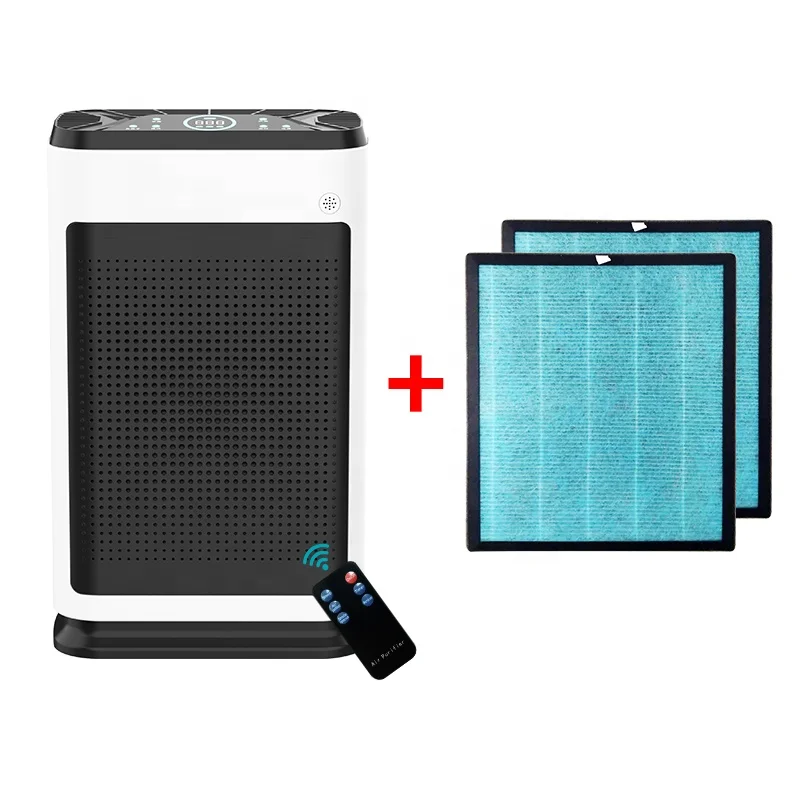 

Hepa UV air cleaner black white color 2021 room air purifier home