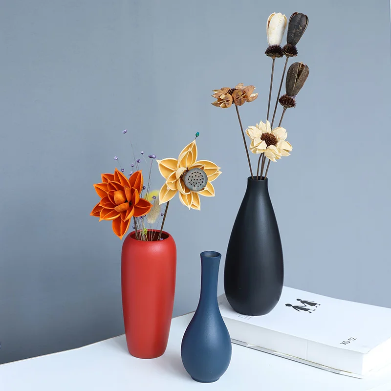 

Amazon hot sale factory new design home decor nordic modern Tabletop ceramic vase