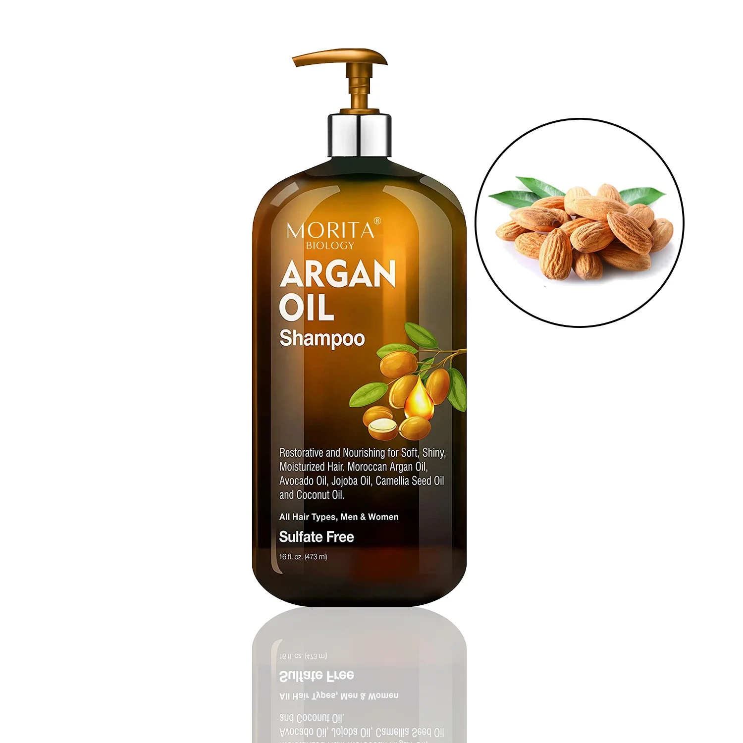 

OEM Pure Nature argan morocco oil shampoo Deep Hydra repairing Nourishing Shampoo and Conditioner hair shampoo for hair loss
