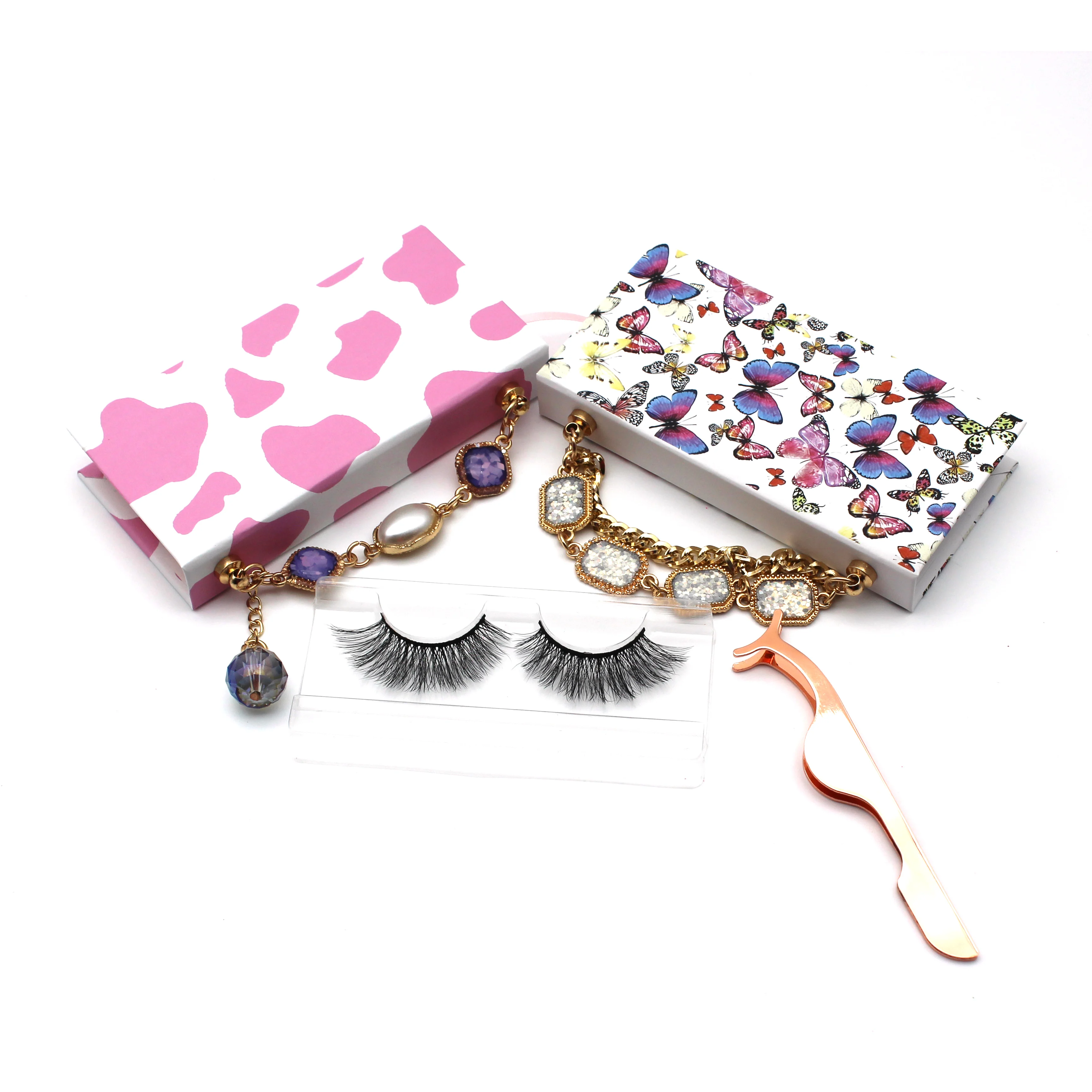 

18mm 16mm short small 3-d faux mink eyelashes, Natural black