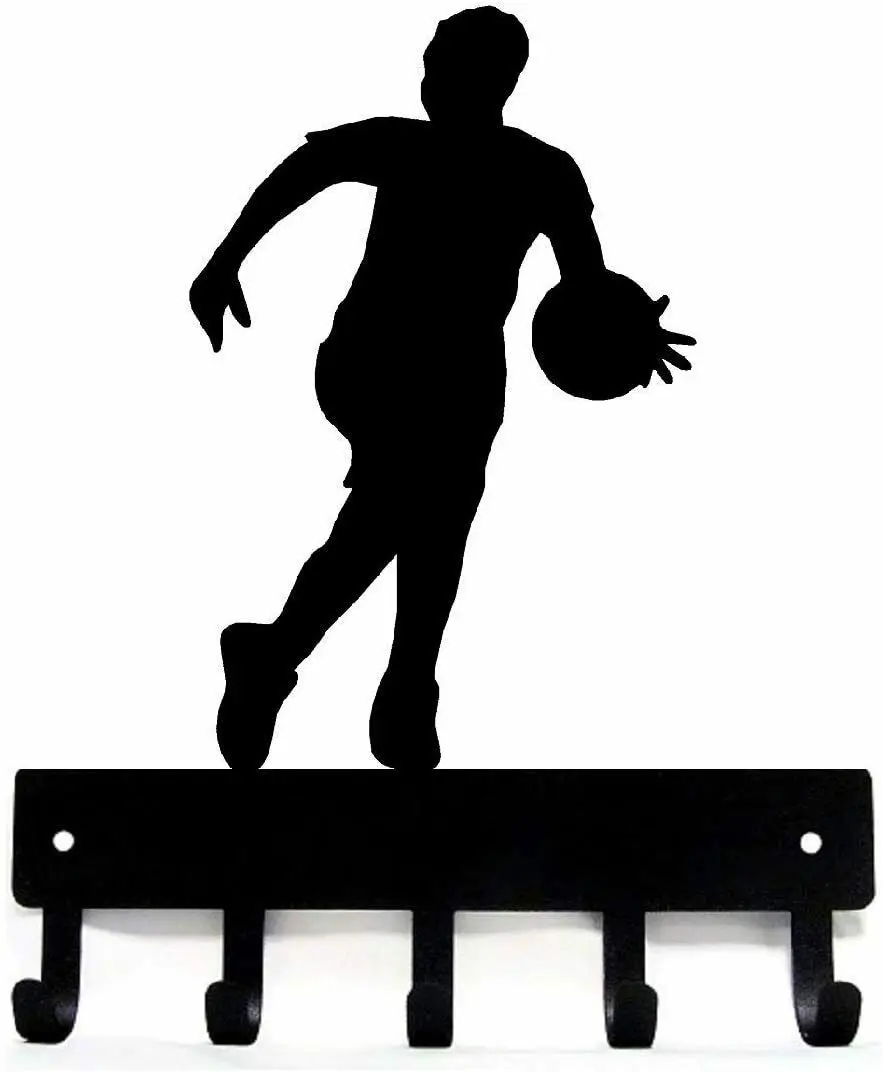 

Yinfa Factory Eco friendly Home Crafts Decor Luxury modern Basketball Player Sport - Key Hooks Holder - 6 Inch Metal Wall Art