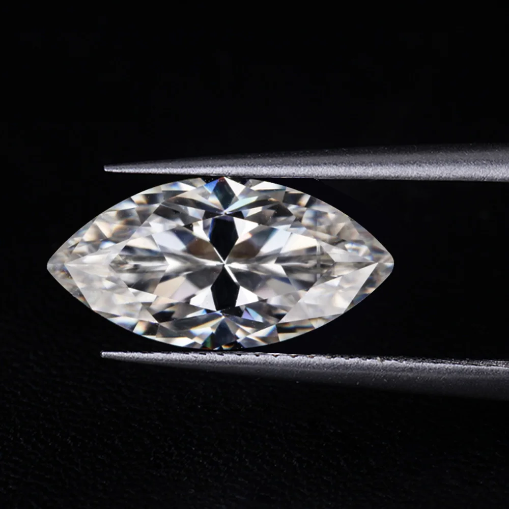 

Def Colorless Super Clear White Vvs One Created Wholesale Loose Moissanite Marquise Cut For White Gold Ring