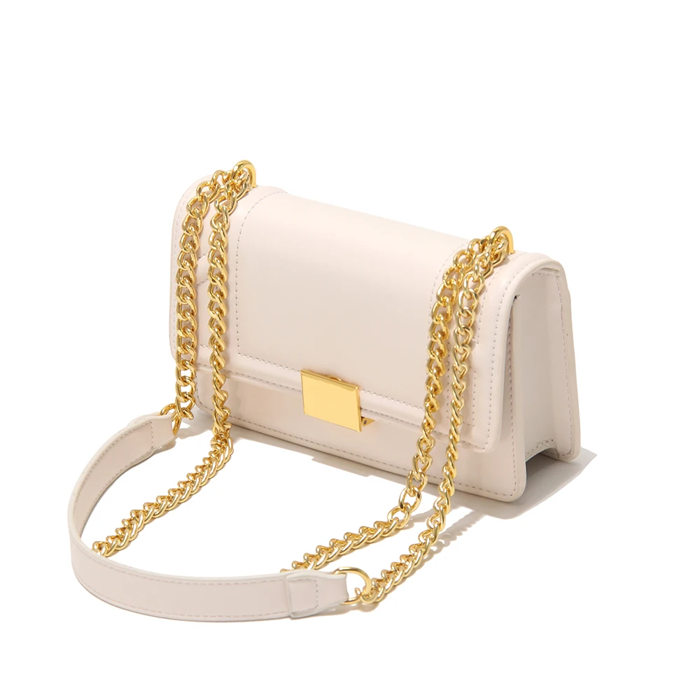 

Fashion New Product Shoulder Bag Spring Trend Pu Leather Women's Bags Hot Sale Golden Chain Female Diagonal Handbag 1695