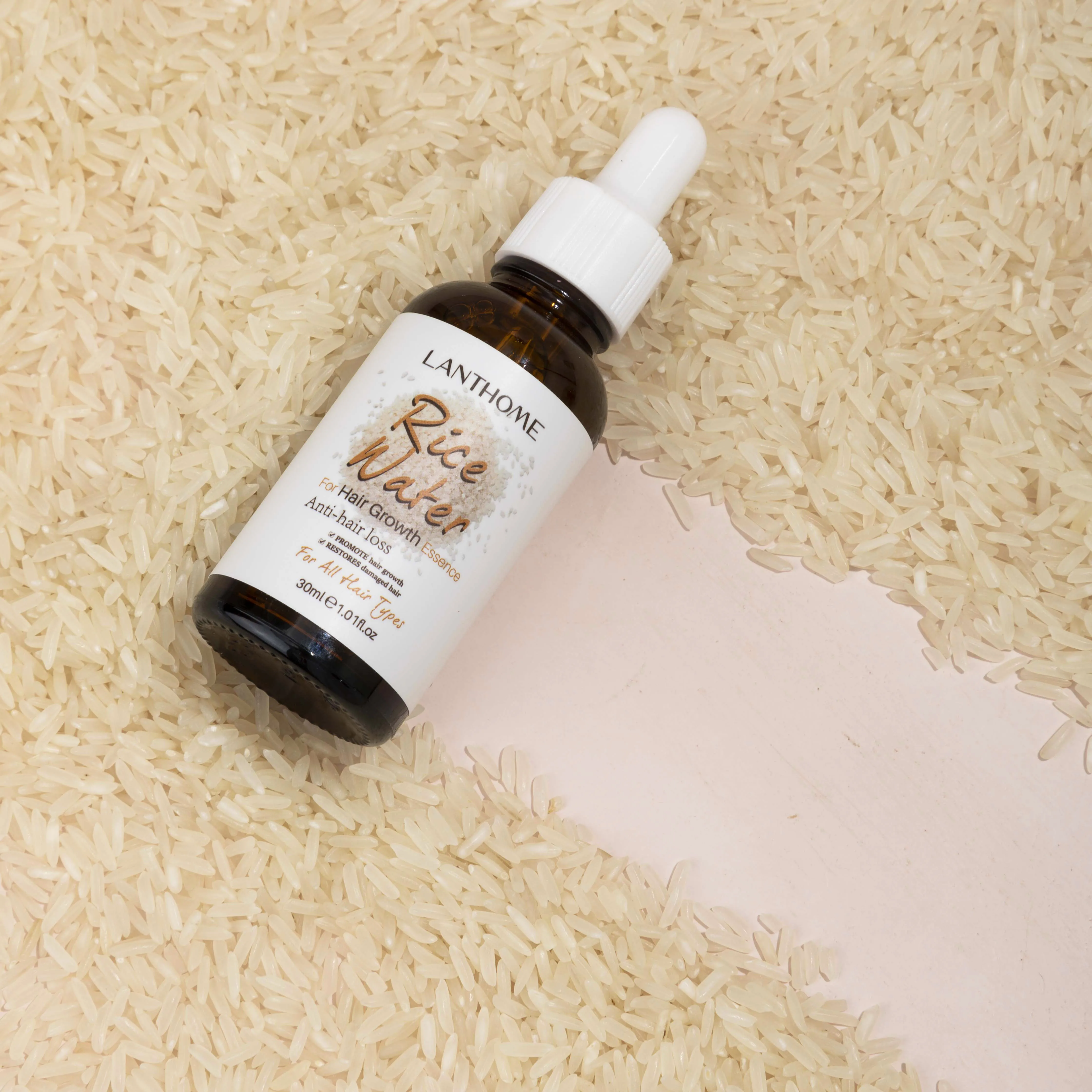 

Lanthome Private Label Large Bulk Bright Fermented Growth Oil Rice Water For Hair Care Serum