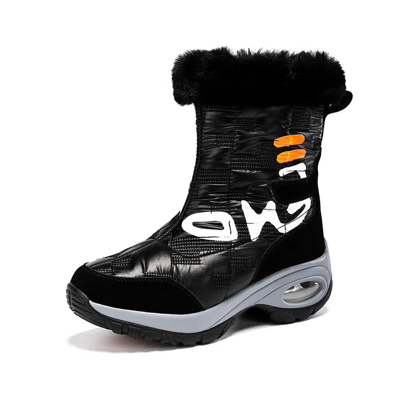 

2021 Ladies Sports Shoes Boots Air Cushion Plush Outdoor Shoes Sports Long Tube Non-Slip Increased Warm Women Boots Shose