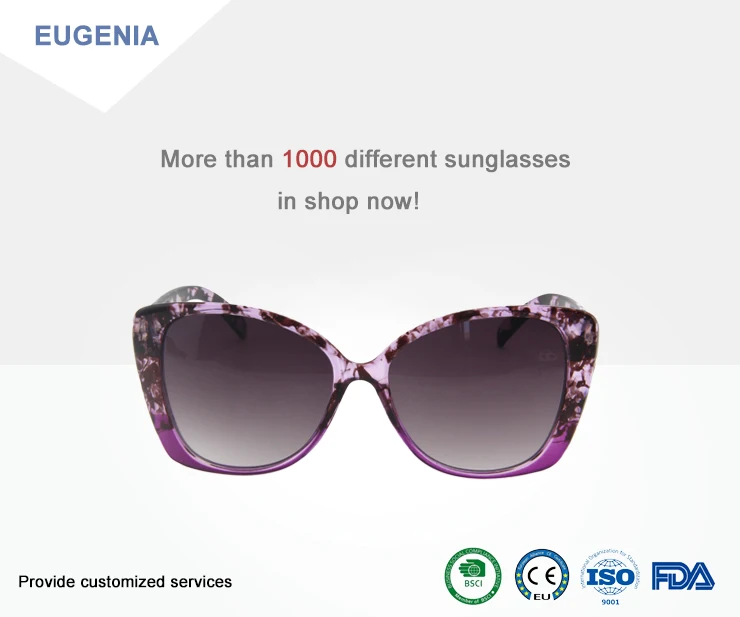 Eugenia oversized cat eye sunglasses from China for outdoor-3