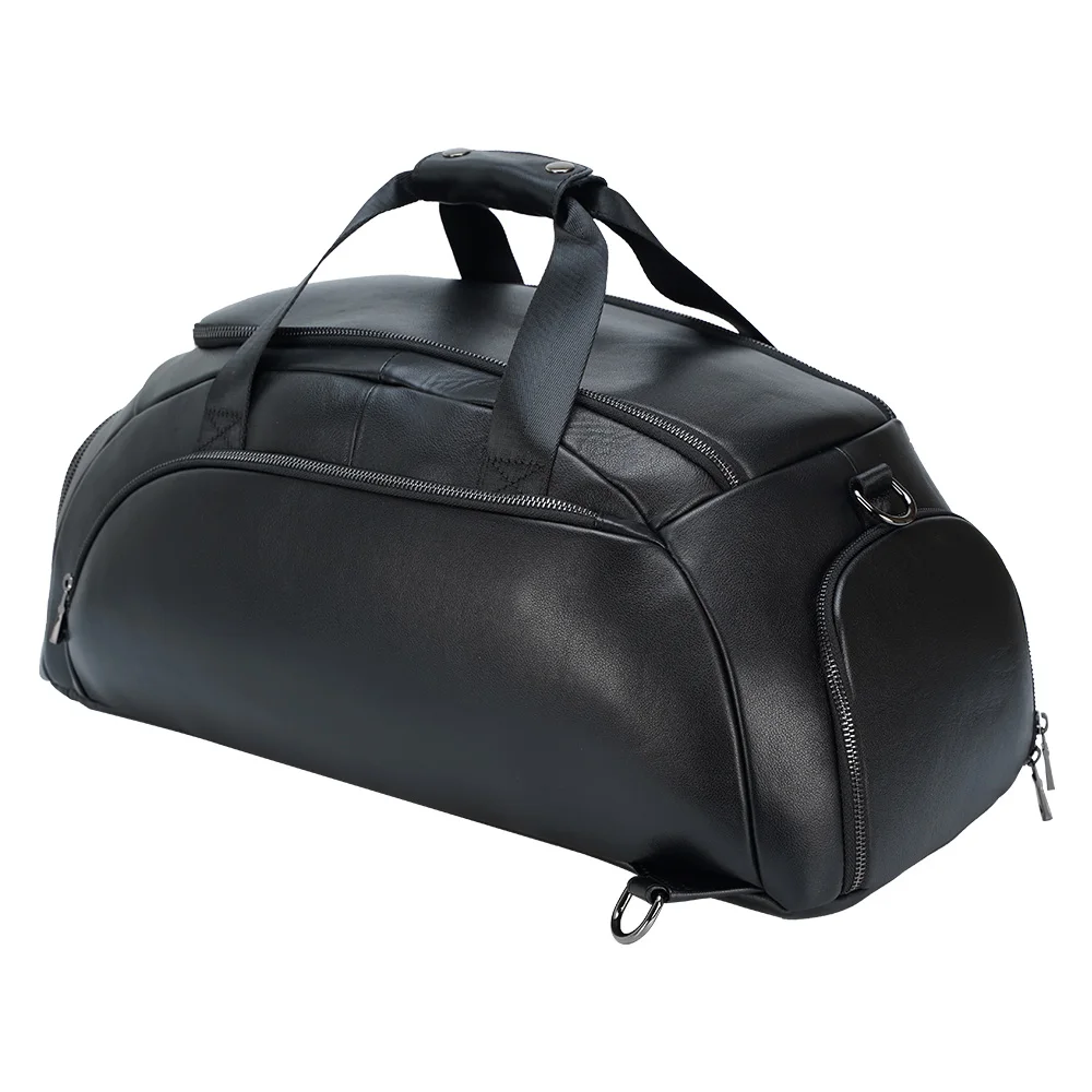 

New Design Multifunction Full Grain Cowhide Travel Gym Leather Duffle BagTraveling Backpack Weekender Men Travel Luggage Bags
