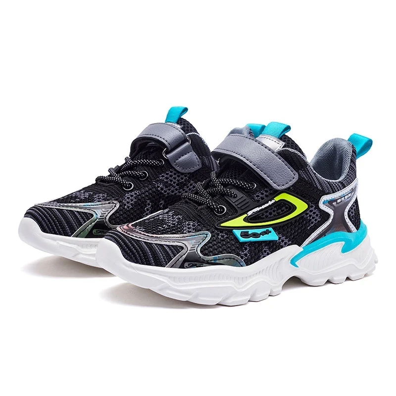 

NI AN OEM Sports shoes Spring comfortable children latest cheap casual flat feet for children shoes, Red blue