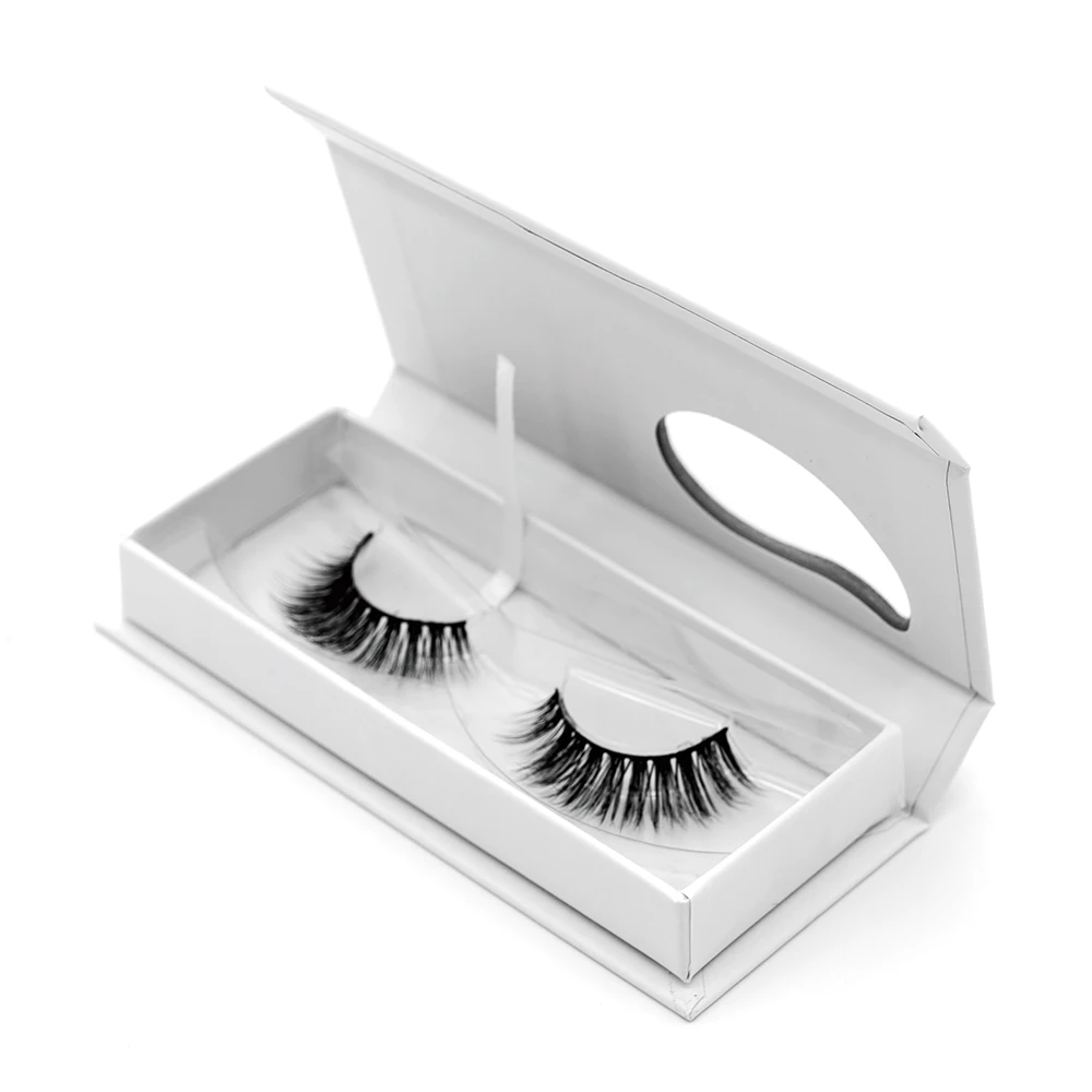 

3d natural faxu mink lashes 0.05 0.07 own brand pre-made volume material silk lashes, Natural black