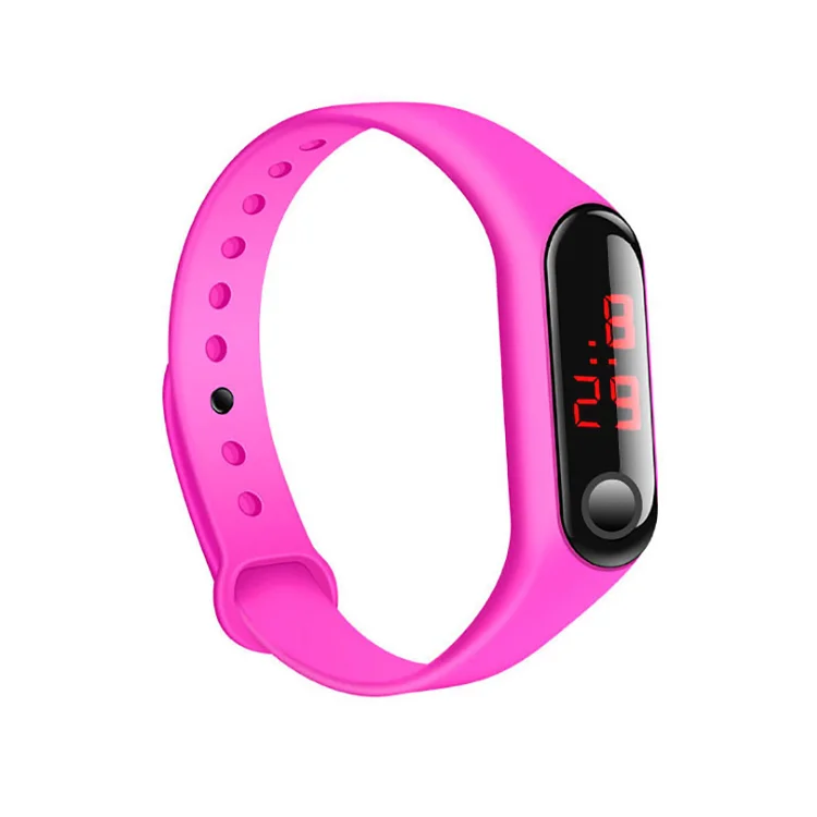 

New Fashion Sports Touch Electronic Watch Case Watch Smart Electronic Plastic Digital Unisex Plastic Mirror Silica Gel 20mm