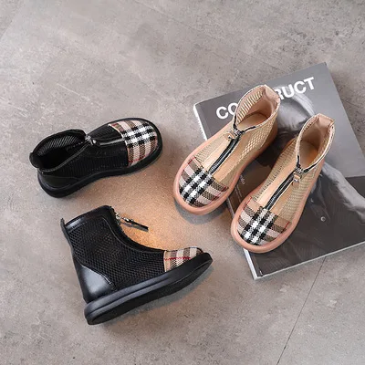 

2022 New Summer Children Shoes Girls High Top Middle School Roman Shoes Sandals Students Ankle Boots, Custom color