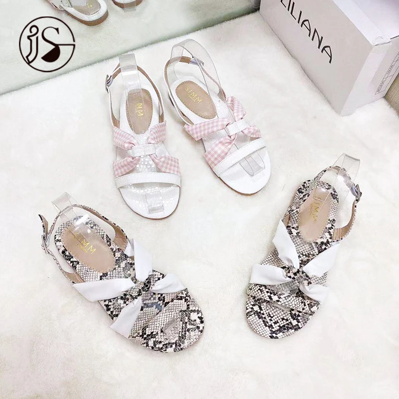 

2021 fashion Snakeskin pattern sandals for women fancy casual sandals for ladies lightweight soft women sandals