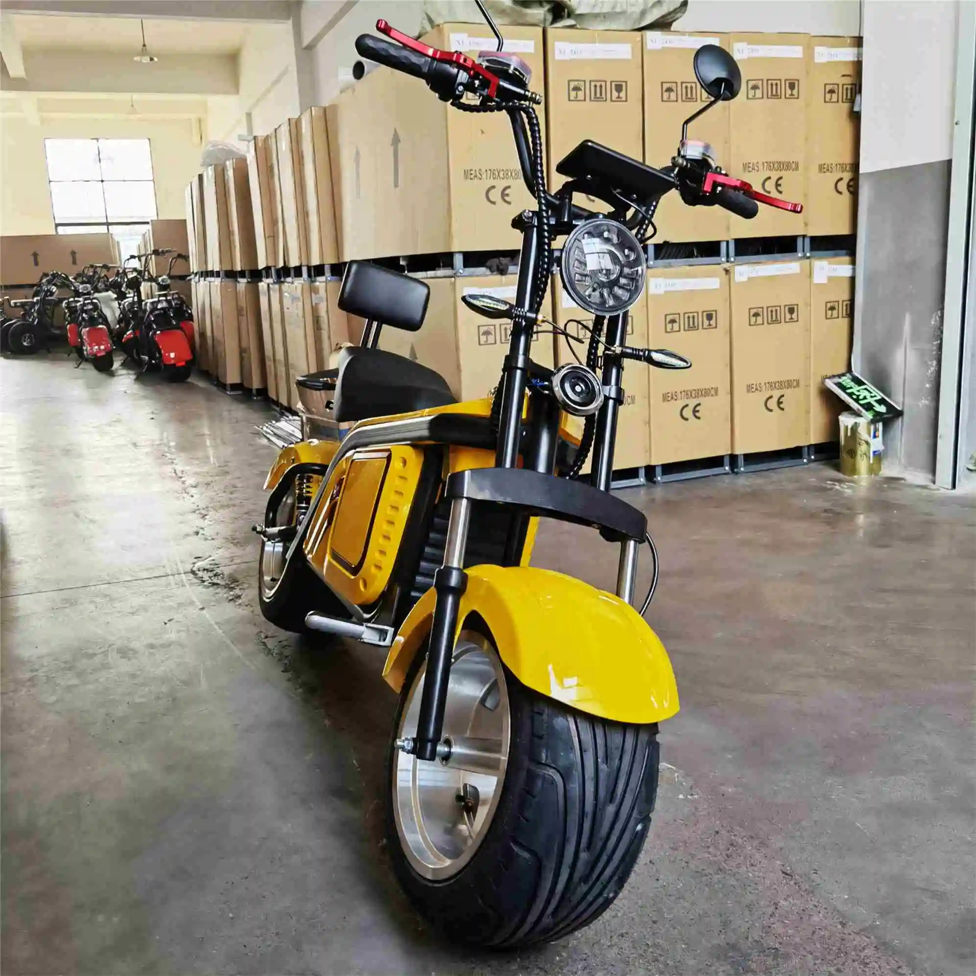 

2022 New Model CP-3.0 Electric Scooters Tricycles 1000W/1500W/2000W 12AH/20AH/40AH Double Seat Citycoco Adults