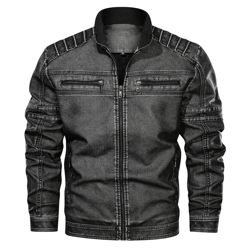 

male pu leather broek jacket chamarra biker hombre de piel