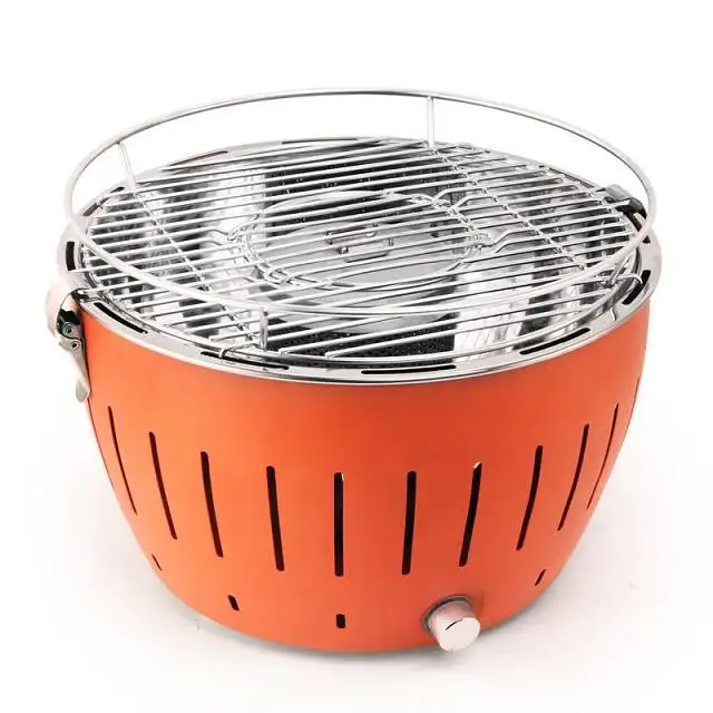 

Polular Lotus Grill less Tabletop Bbq Grill With Electric Fan Stainless Steel Grid