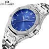 Paulareis Men Automatic Self Wind Mechanical Stainless Steel Strap Simple Business Blue Rose Gold Yellow Gold Date Watch