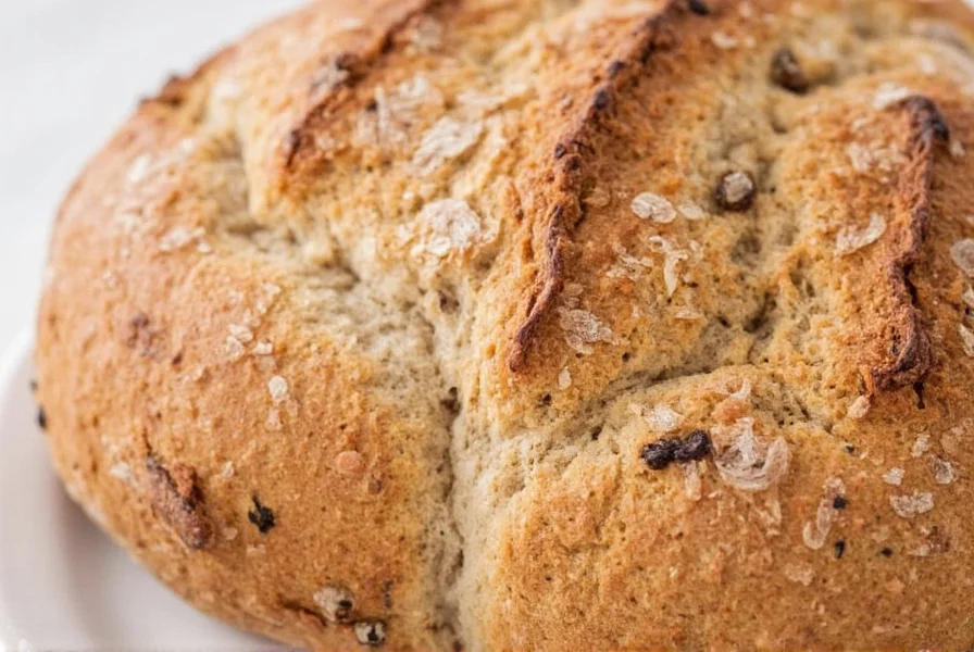 Step-by-step process showing cinnamon and raisin incorporation into sourdough dough during folding stage