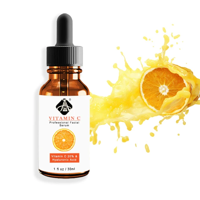 

AH Private Label Best Seller Natural Organic Vegan Brightening Whitening Hyaluronic Acid Vitamin C Skin Care Serum for Skin