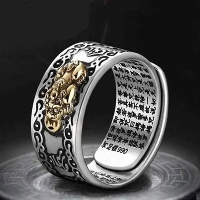 

yhy feng shui pixiu mani mantra ring