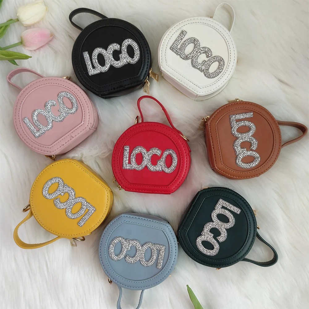 

Custom Diamond Logo 2021 Wholesale Children Trendy Crossbody Girls Purse Kids Purses Handbag Fashion Mini Baby Shoulder Bag NY, Customizable