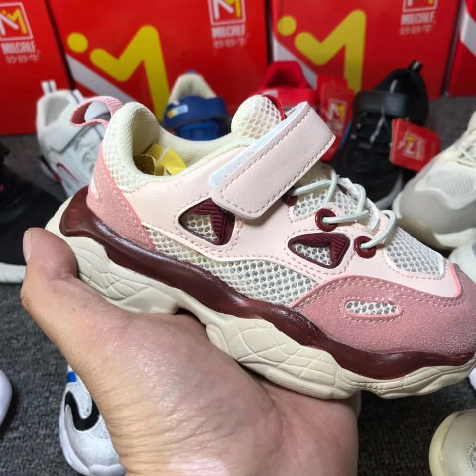 

JM Comfortable new design walking running flat casual sport children kids baby boy girl sneakers shoes, Mixed colors