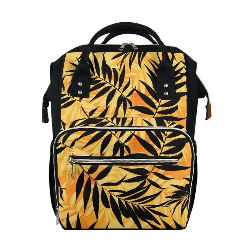 

Palm Trees Tropical Print Sublimation Diaper Backpack Single Lequeen Diaper Bag Baby