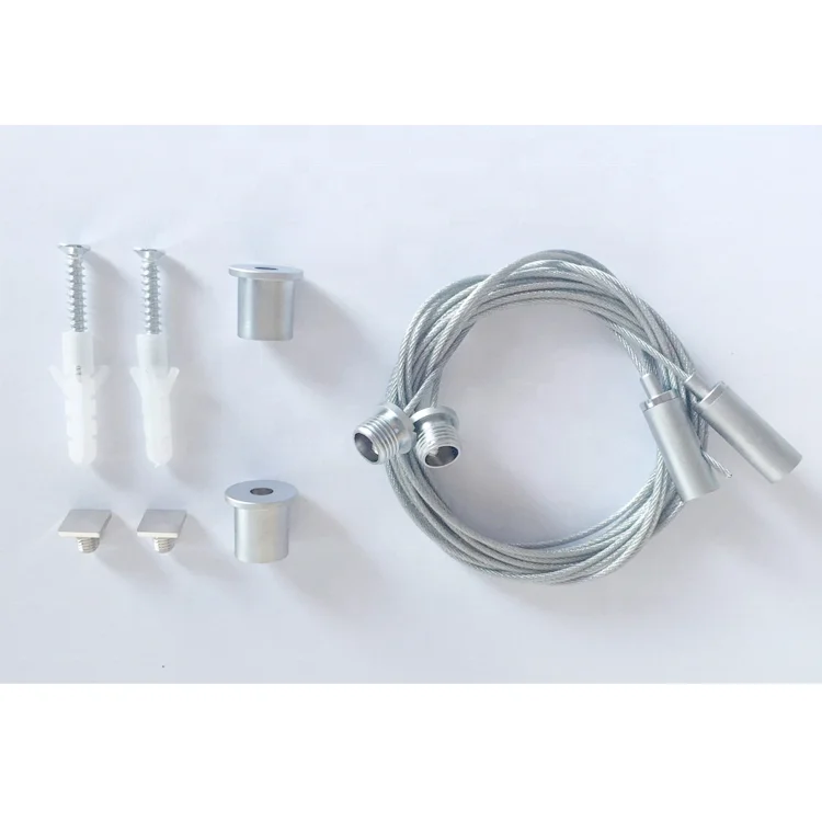 
HLINEAR Black Aluminum Wire Hanger Holders Suspension Wire Pendant Light 