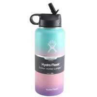 

Hot 18oz 32oz 40oz Hydro Vacuum Insulated Stainless Steel Thomas Water Bottle flask Wide Mouth with Sport Straw Flex cap