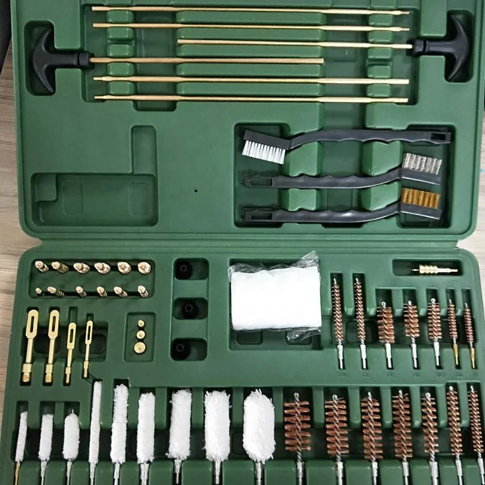 
All-in-One Complete Brass Universal Hunting Gun Cleaning Kit for Shotguns Rifles Pistol Gun Care 