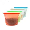 High Quality Waterproof Keeping Fresh plastic with vacuum air relief valve amazon silicone storage microwaveable food bag