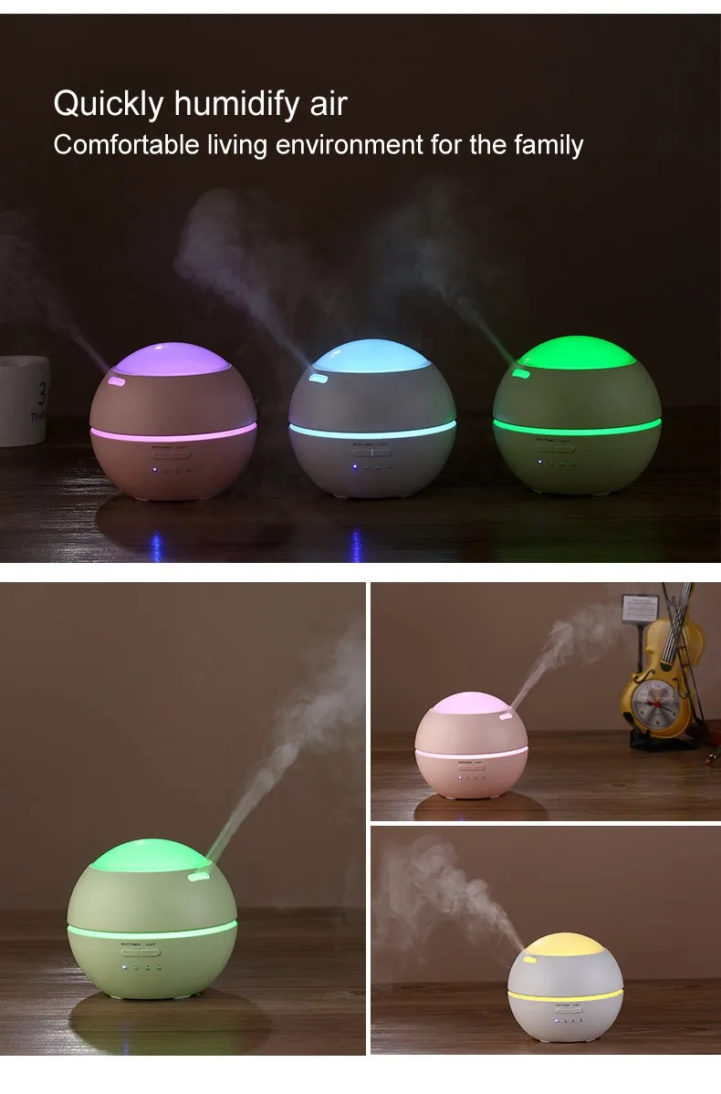 D004 Aromatherapy aroma diffuser ultrasonic candle oil humidifier
