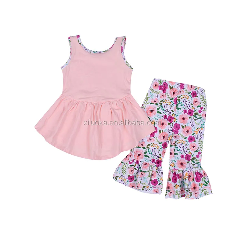 

New Style Short Sleeve With Pants Baby Outfits Wholesale Fashion Colorful Print Girl Clothing, Picture