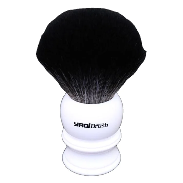 

Yaqi brand or OEM 24mm white handle with black synthetic hair shaving brush