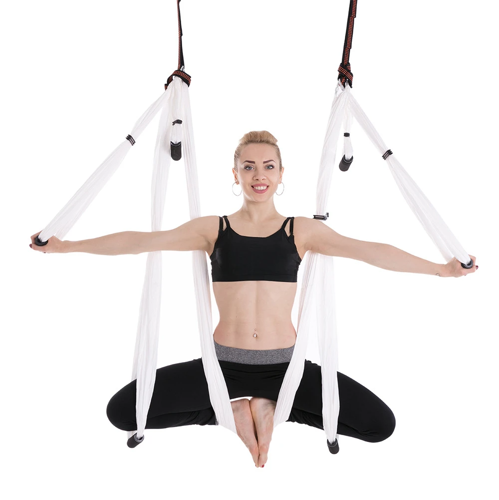 

Wholesale Multi colors Cheap Durable Parachute Flying Anti-Gravity Yoga Hammock Aerial Yoga Swing