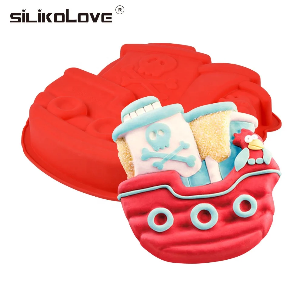 

FUNBAKY JSC2971 Nonstick BPA free bakeware chiffon cake pan silicone corsair shape large volume baking pan single oven cake pan, Customized color