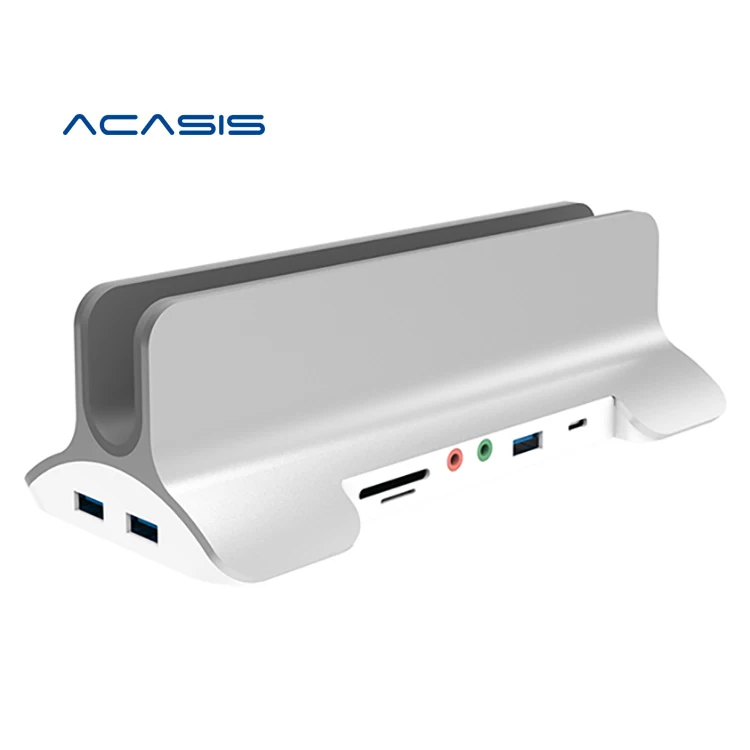 

ACASIS Type C to HD 4K USB 3.0 SD TF Card Reader PD Charging Laptop Stand Multifunction 12 in 1 Type C HUB Docking Station