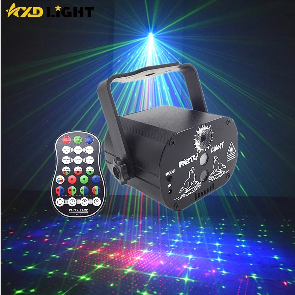 

free shipping USB Remote Control Red Green Blue Mini Laser Projector DJ Party Beam Lazer Light for Home Disco Wedding Dance