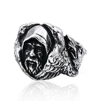 

Gandalf Fine Stainless steel jewelry Nordic Fashion Viking Hades Personalized lord of rings Wholesale vintage ring for men