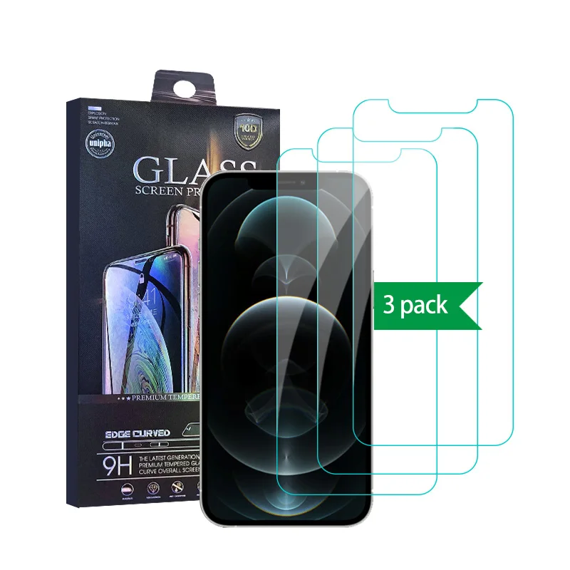 

WeAddU 3pack Screen Protector 3 pack Phone Tempered Glass Film Screen Protector For iphone 12