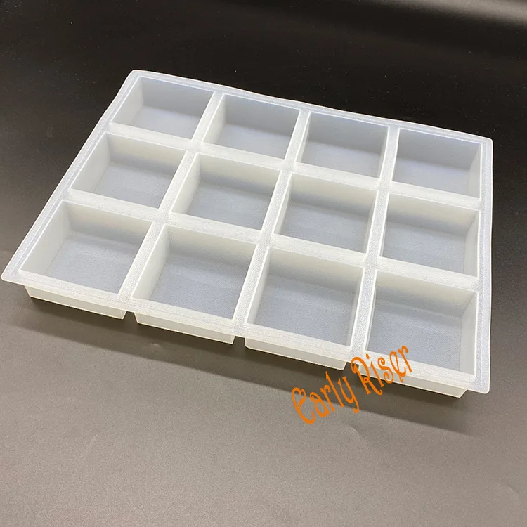 

Silicone Mold For Soap Making Square 12 Bars Quadrate Silicon Soap Mould Soap Making Supplies Factory Price