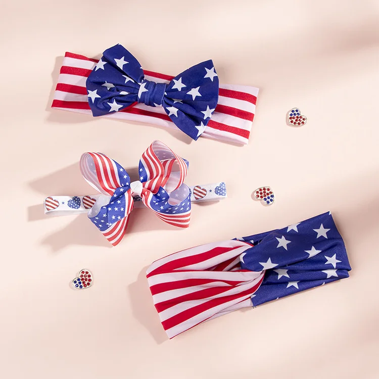 

Birthday party july 4th cute boutique bow clips hair accessories hair bow for baby hair