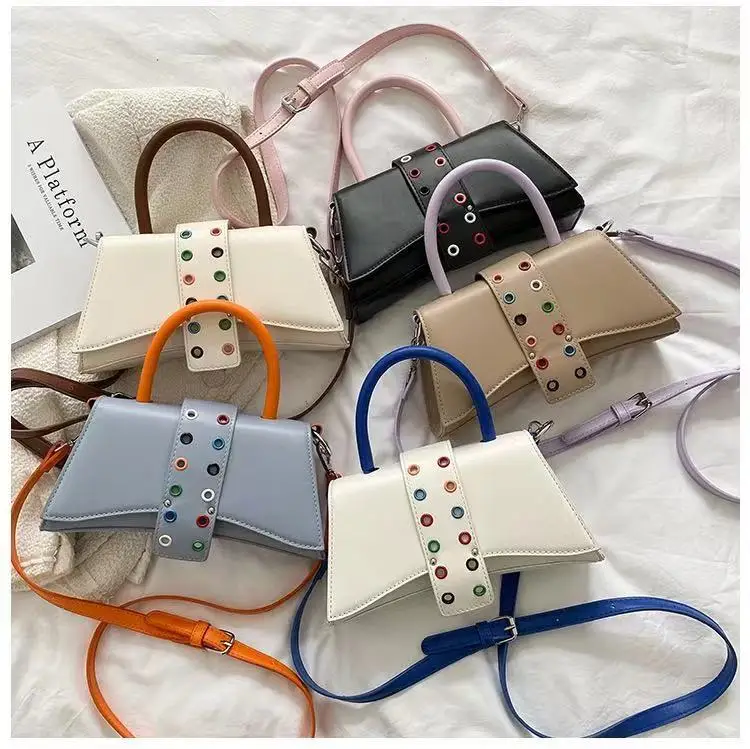 

Solid Color Holes on Flap Korean style Crossbody Bag Shoulder Bags 2021 Handbags For Women Luxury, Customized color