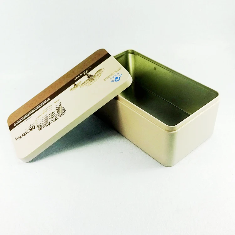 
199*112*78MM rectangle metal material medicine packing tea storage box 