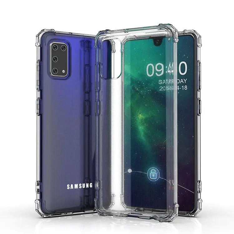 

HOCAYU High Quality Soft Tpu Phone Cover For Samsung Galaxy A41 Slim Long Term Clarity Clear Bumper Shockproof Protection