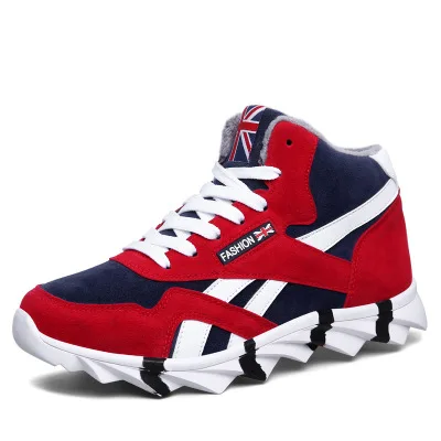 

QT003 fashion basketball sneakers sport men running shoes, Black red blue