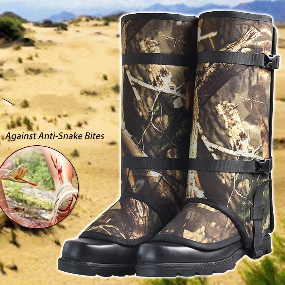 

Outdoor Adventure Hunting Snake Bite Proof Gaiters Thick Legging for Camping Hiking Trekking, Camouflage