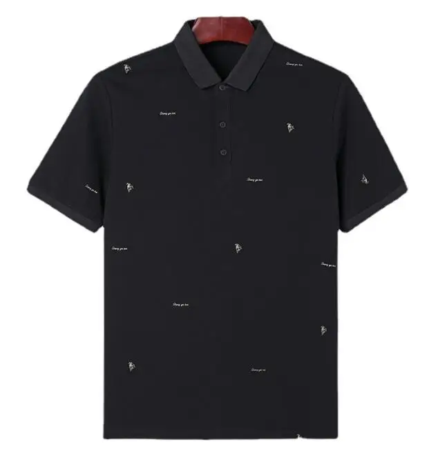 Fashion Wholesale Retro Knitted Short Sleeve Tops Quick Dry Embroidered Custom Men's Sports T-shirts Polo