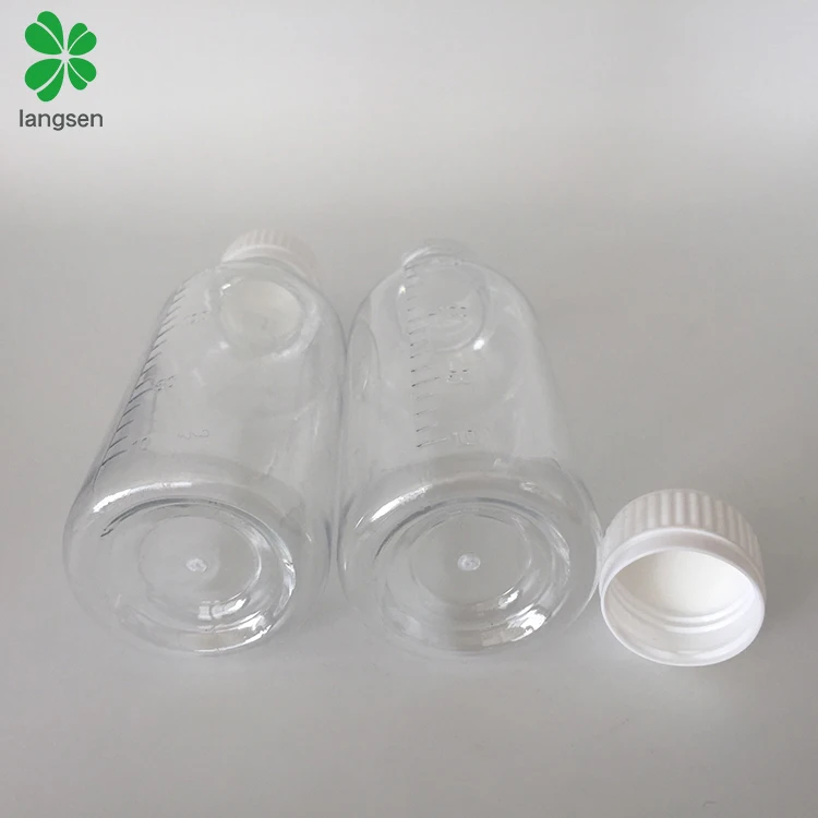 Wholesale 150ml 5oz PET graduated bottle container
